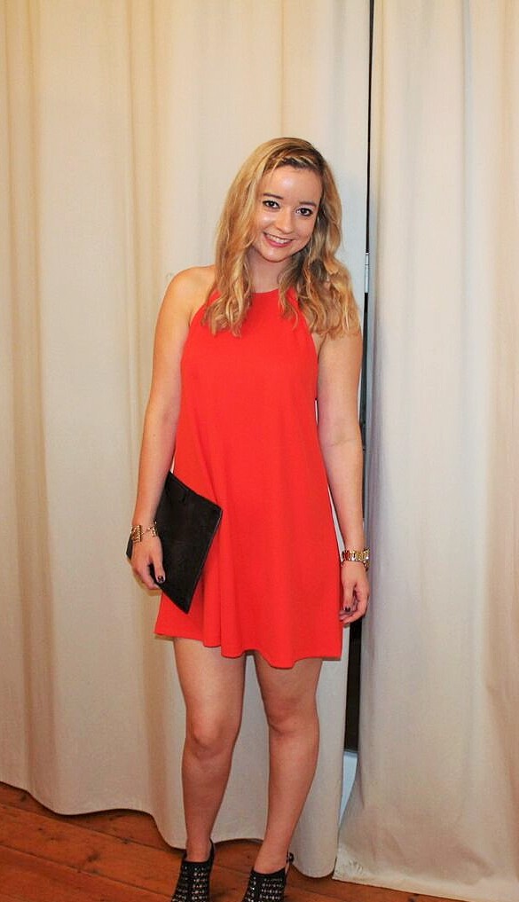 Zara red dress